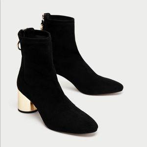 Zara Suede Ankle Boots